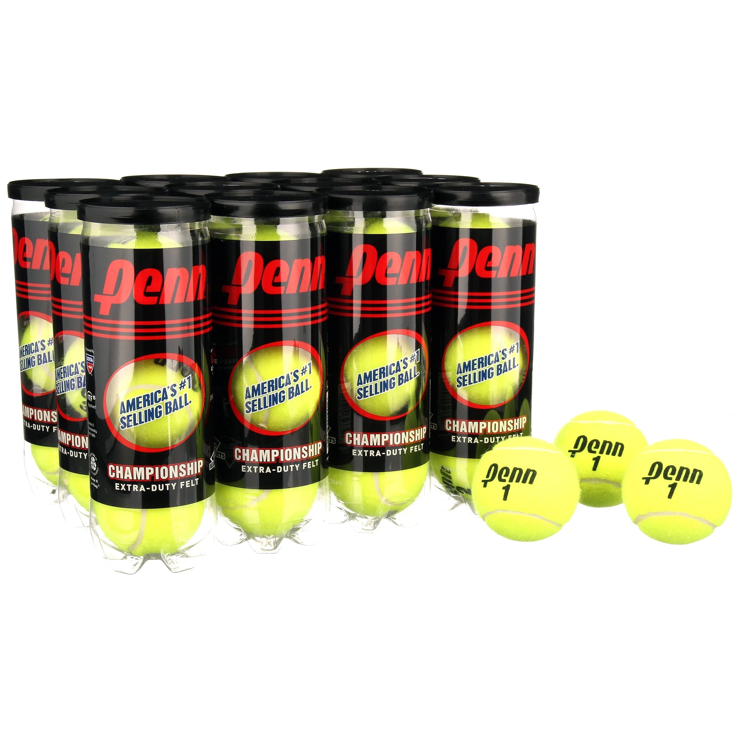 Championship Extra Duty Tennis Balls (12 Cans, 36 Balls)