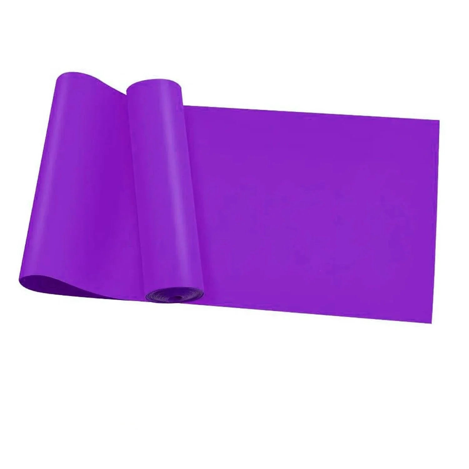 Purple Yoga Pilates Resistance Band Long Training Stretch Bands for Physical Therapy Lower Body Home Gym Strength Elastic Exercise Band