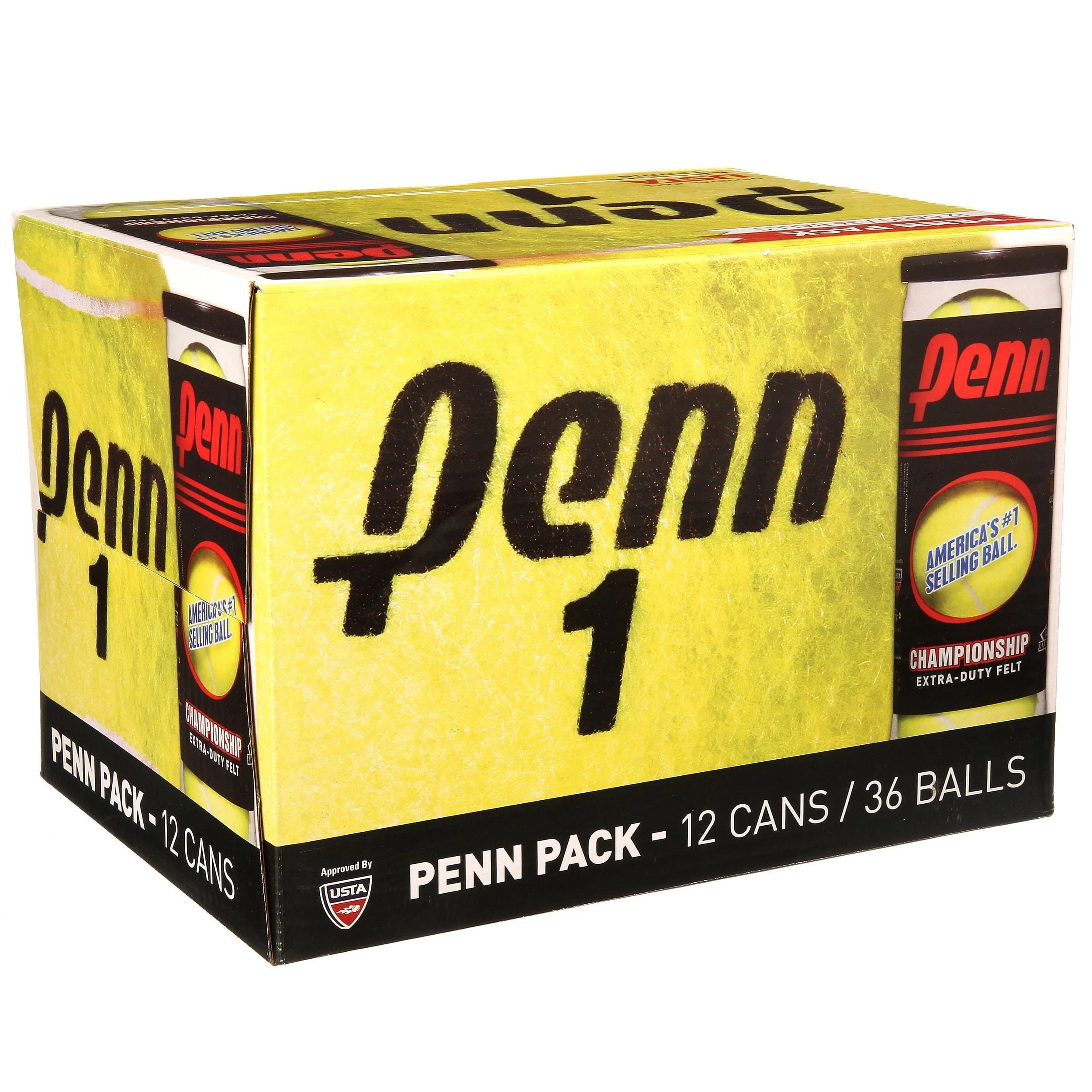 Championship Extra Duty Tennis Balls (12 Cans, 36 Balls)
