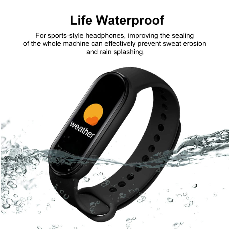 M6 Smart Watch Men Women Fitness Sports Smart Band Bracelet IP67 Bluetooth Music Heart Rate Take Pictures Smartwatch for Xiaomi